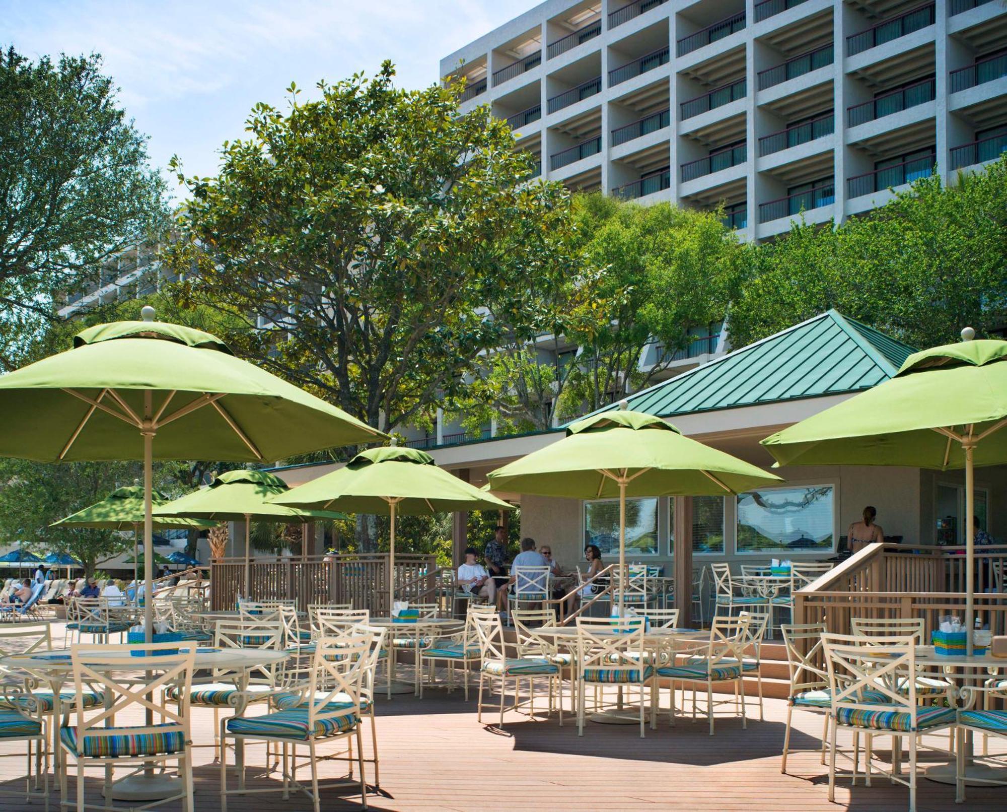 Hilton Beachfront Resort & Spa Hilton Head Island Kültér fotó The Terrace
